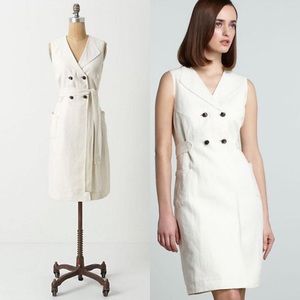 Anthropologie 10 Koto Bolofo Spinnaker Linen Dress